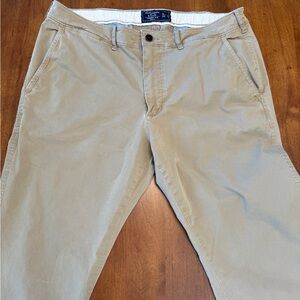 Abercrombie & Fitch, Men’s Langdon Slim Stretch, 36 x 34, Khaki